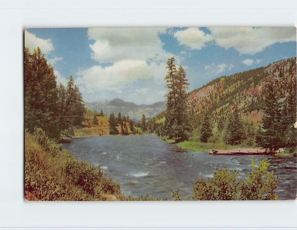 Postcard Gallatin River Montana USA