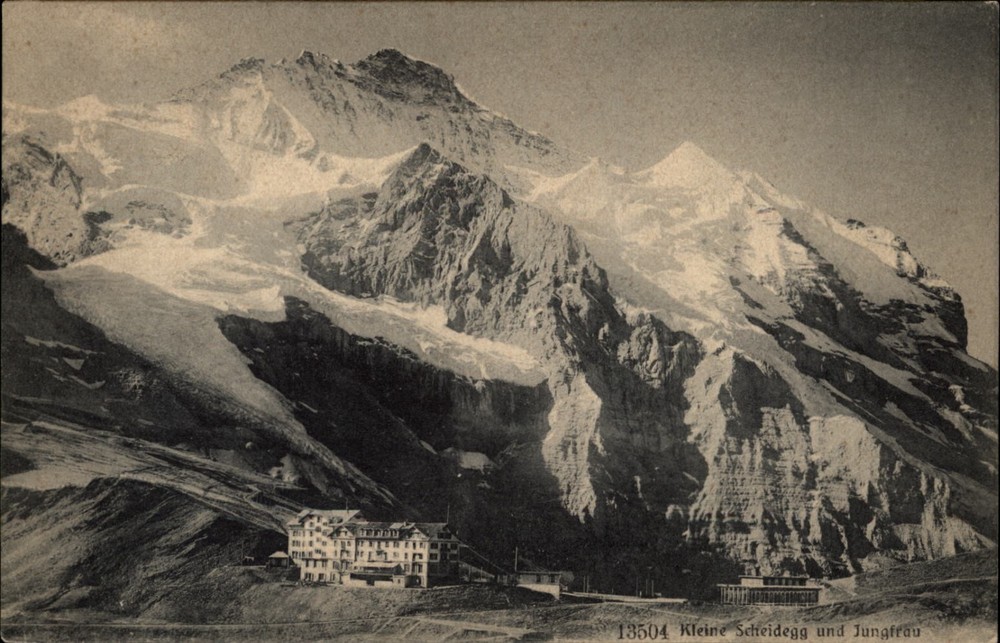 Kleine Scheidegg Jungfrau Switzerland vintage postcard x829