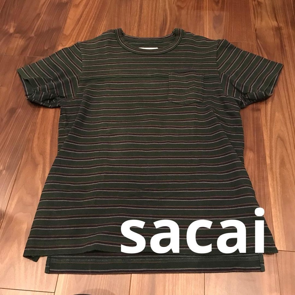 sacai Women's T-Shirt M Size Long Back Cotton Fashion Top