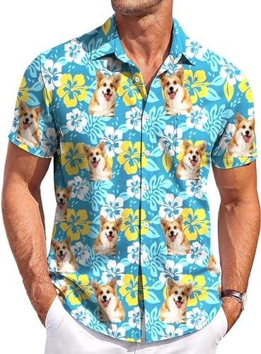 Custom Personalized Hawaiian Aloha Shirt Summer Beach Tropical Gift