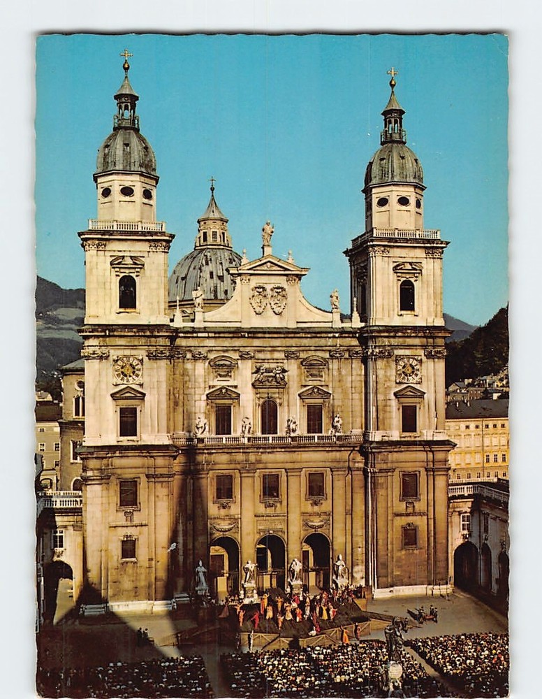 Postcard Salzburg Cathedral Salzburg Austria