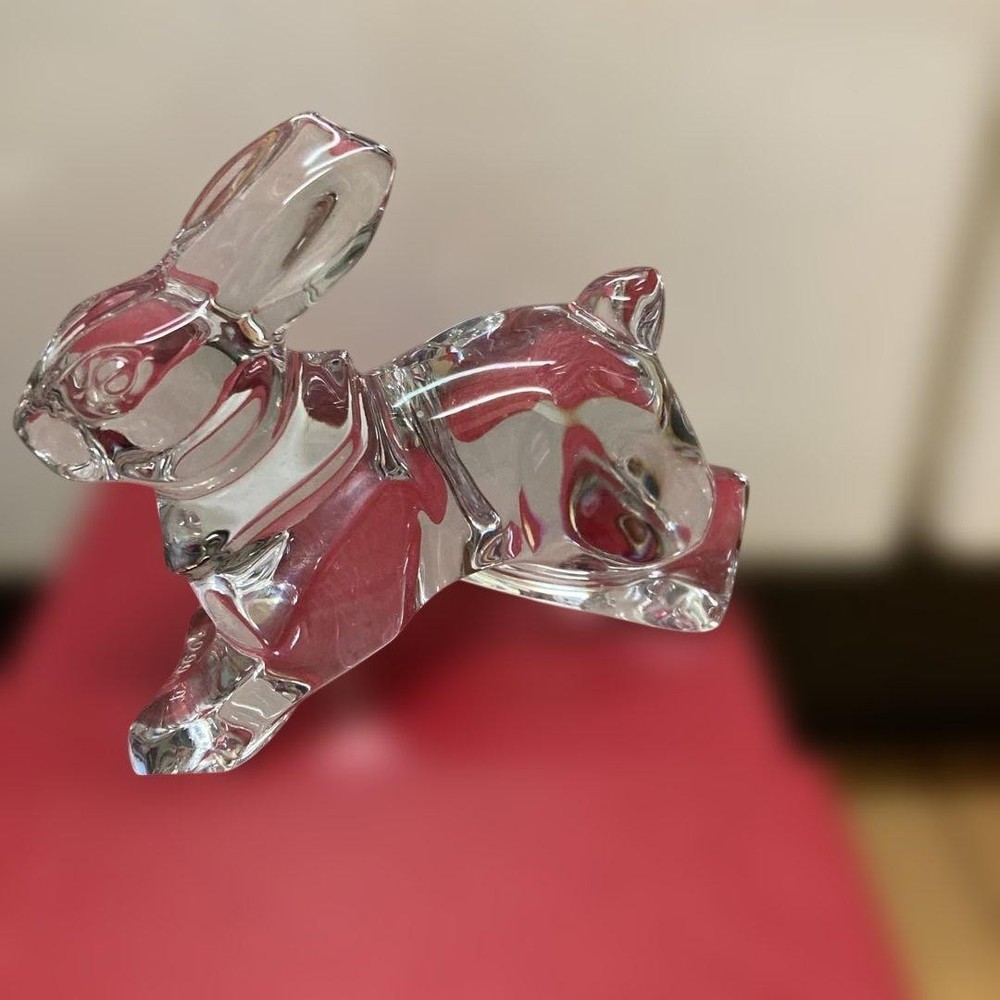 Baccarat Crystal Rabbit Figurine Collectible Made in France