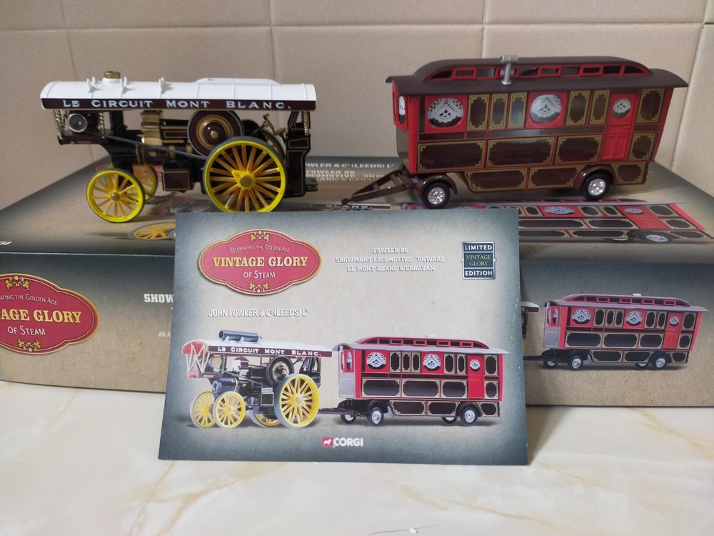 Corgi Vintage Glory Of Steam 80110 Fowler B6 Engine & Caravan Le Mont Blanc 1/50