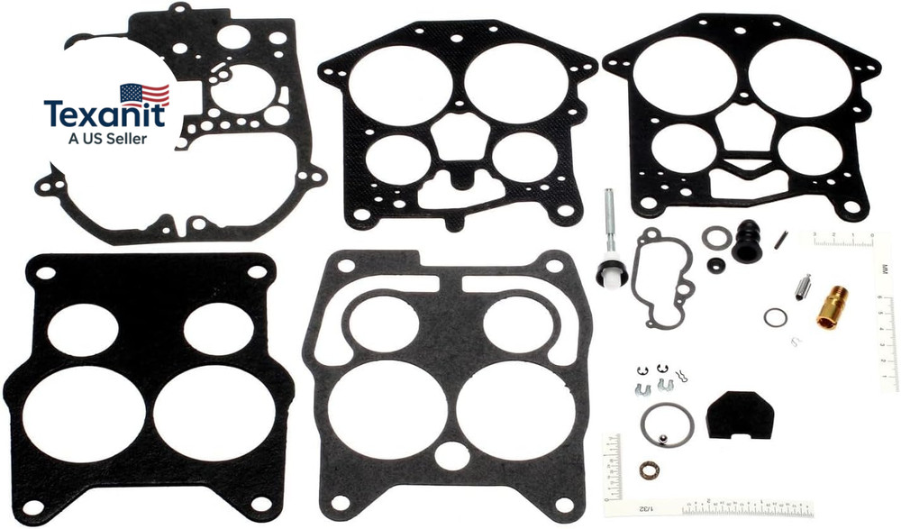 Carburetor Repair Kit Compatible with Pontiac GTO 6.6L V8 1968 P-2542195