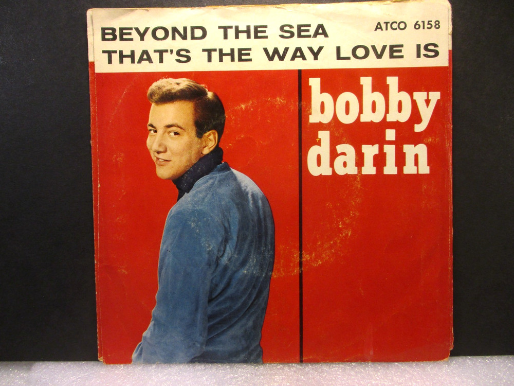 BOBBY DARIN - Beyond The Sea -Original 1960 Atco 45 rpm & Picture Sleeve -Top 40
