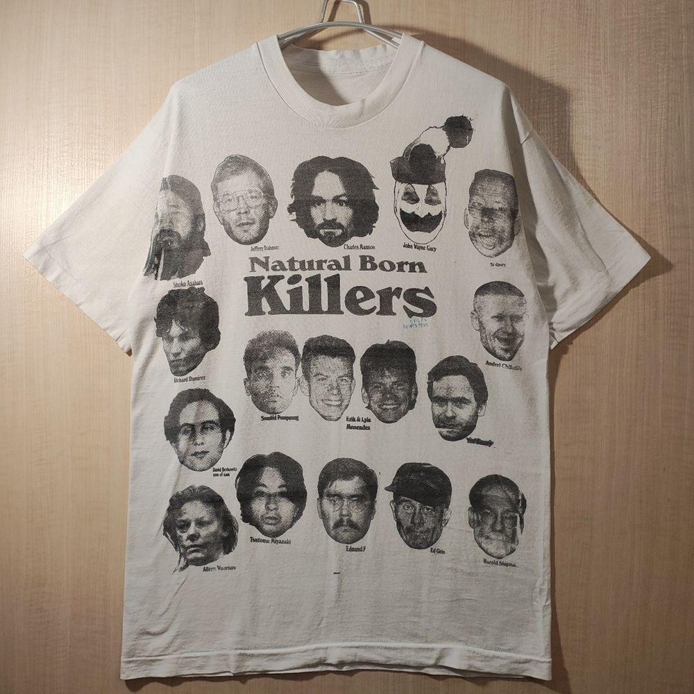 Boot Biuc Natural Born Killers Serial Killer T-Shirt L Size