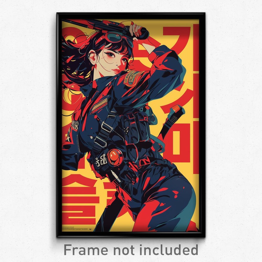 Korean Movie Poster - Girl Feeling Vengeful, Animated Bikesuit (Korea Art Print)