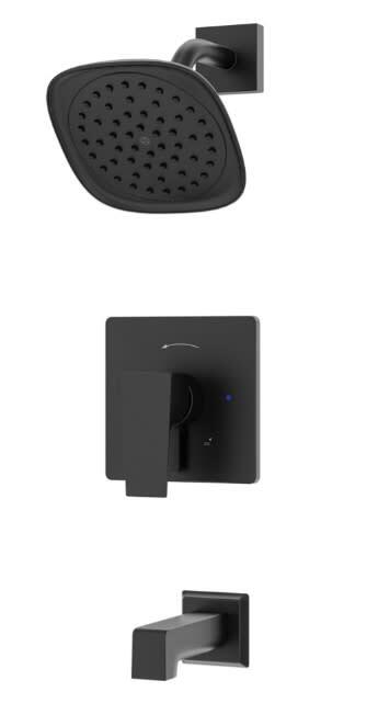 Symmons S4992TRM Verity Tub and Shower Trim Package - Black