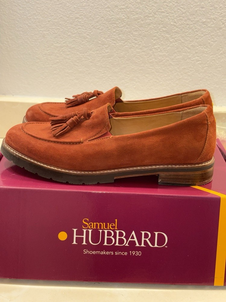 Samuel Hubbard Brown Suede Men's Loafer Tassel Slip On Casual Shoes US 11