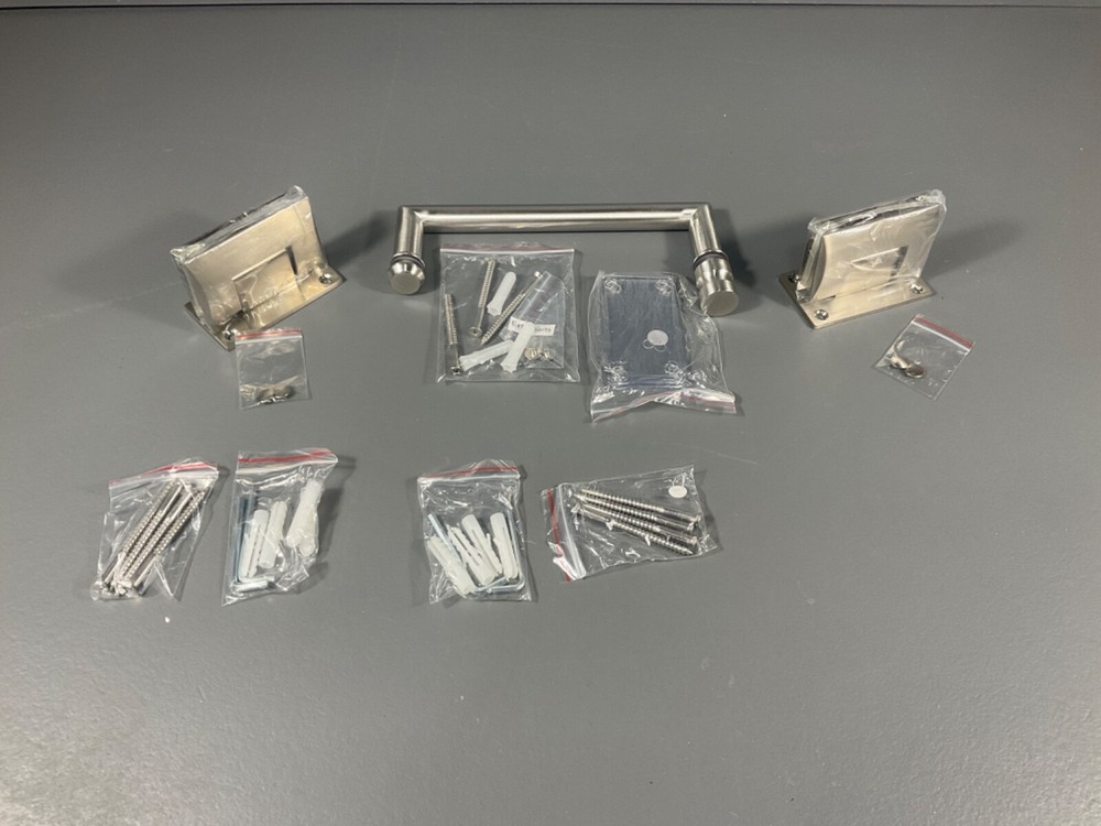 Dreamline Unidoor Lux Shower Enclosure Door Handle Hinges Brushed Nickel Finish