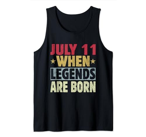 2024 11th Of July Birthday - July 11 Birthday Tank Top