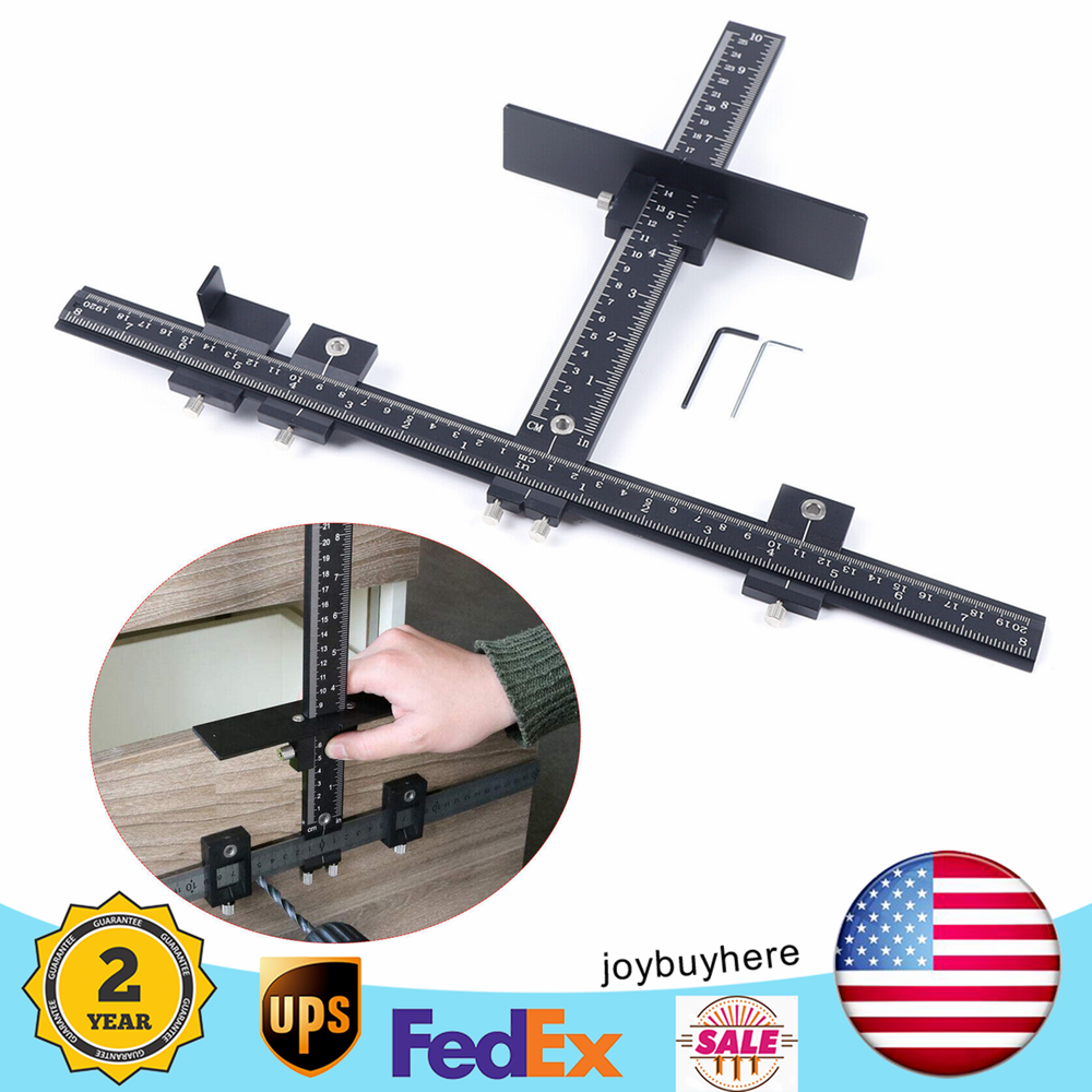 Cabinet Hardware Jig Tool for Handle Knob Pull Installation For Door and Drawer