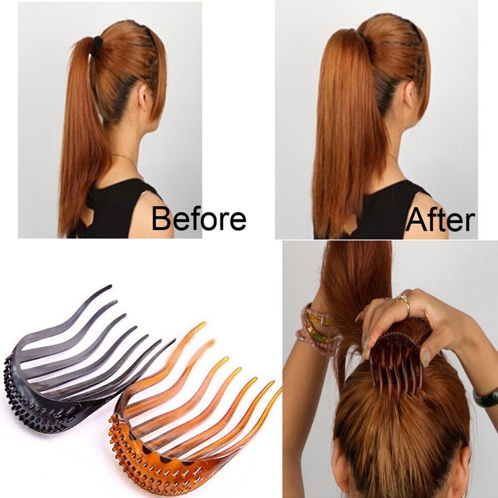Women Ladies Hair Styling Combs for Bridal Hair Buns Hairband Clips and Bun Making Tools
