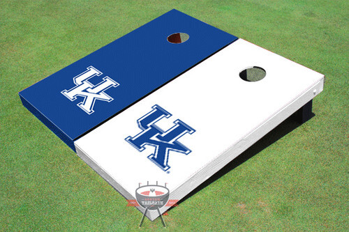 University Of Kentucky Alternating Solid Custom Cornhole Board