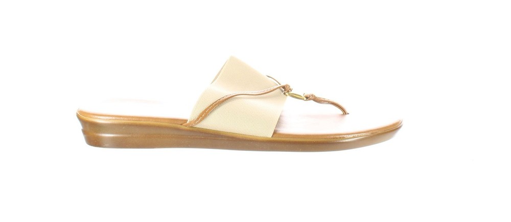 ITALIAN Shoemakers Womens Brown T-Strap Sandals Size 9.5 (7490574)
