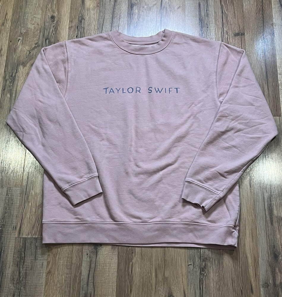 Taylor Swift 1989 Taylor’s Version Pink Blue Crewneck Sz XL Crew Neck Sweatshirt