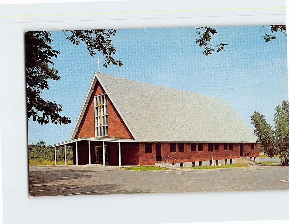 Postcard St. Helena Church Lake Winnipesaukee Weirs Beach New Hampshire USA
