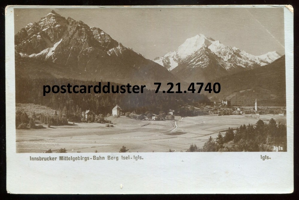 AUSTRIA Igls 1890s Innsbrucker Train Station Real Photo Postcard by Gratl