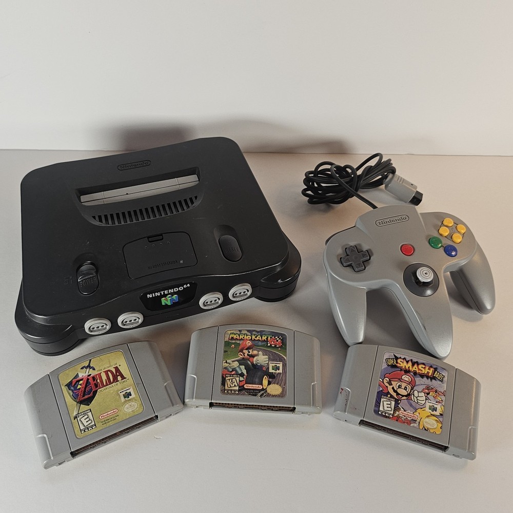 Nintendo 64 N64 System Console Game Bundle Lot Great condition