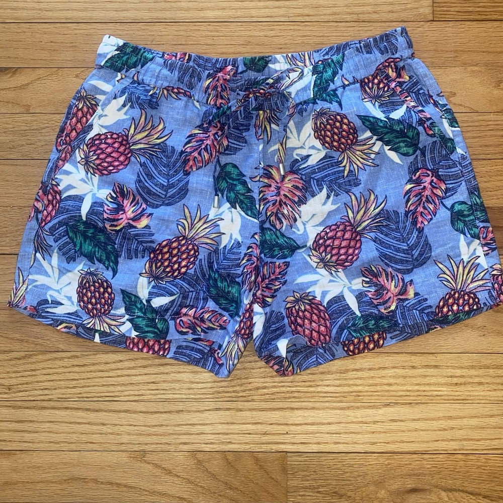 Tommy Bahama Women's Pineapple Parc 5-Inch Linen Shorts Multicolor Size S