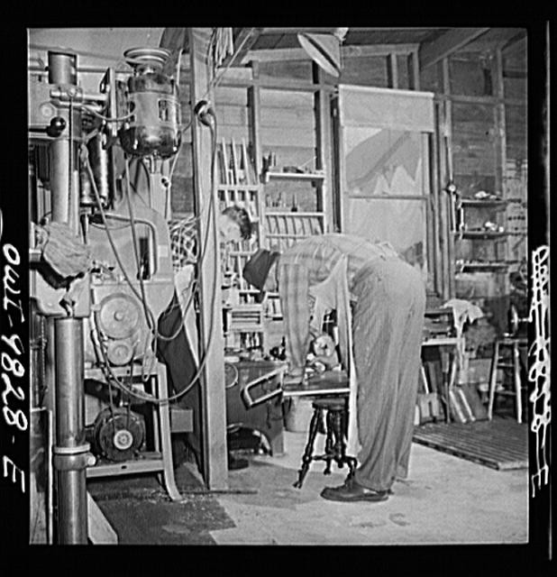 Photo:Passaic New Jersey 1900s Factory Owner Carlson Home Machine Shop