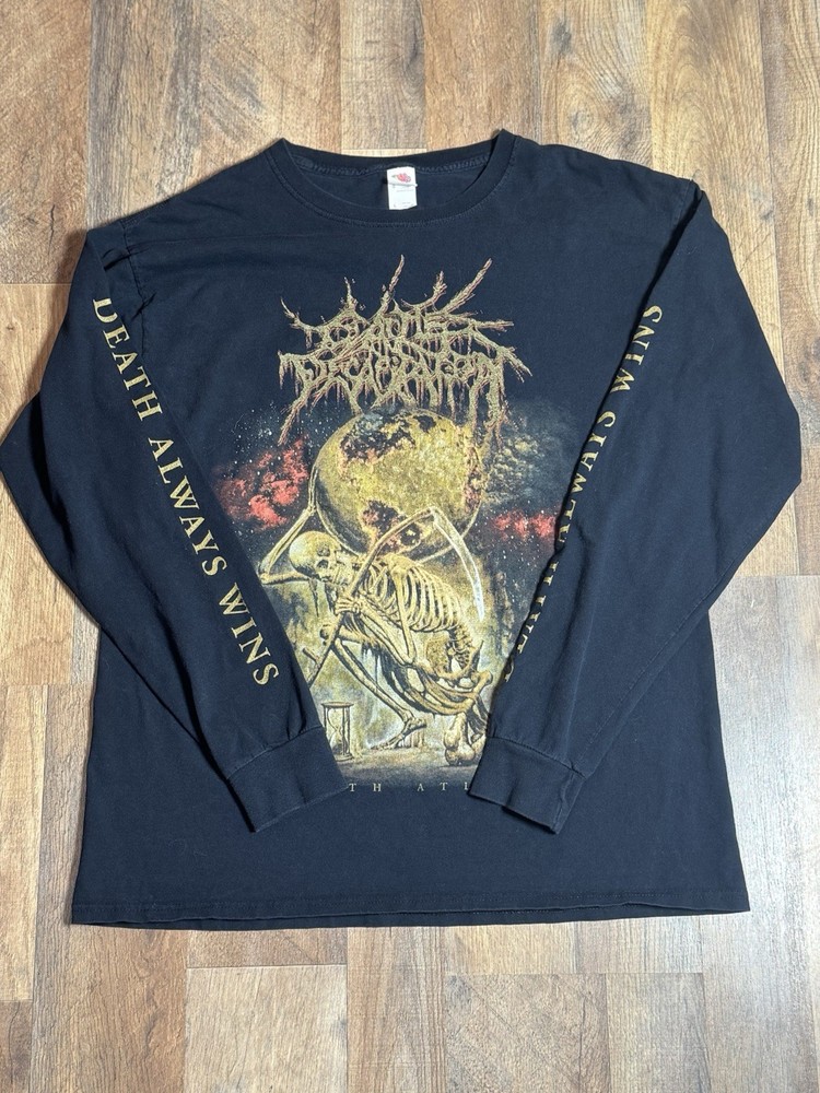 Y2K Men's Long Sleeve Death Atlas T-Shirt Size Large