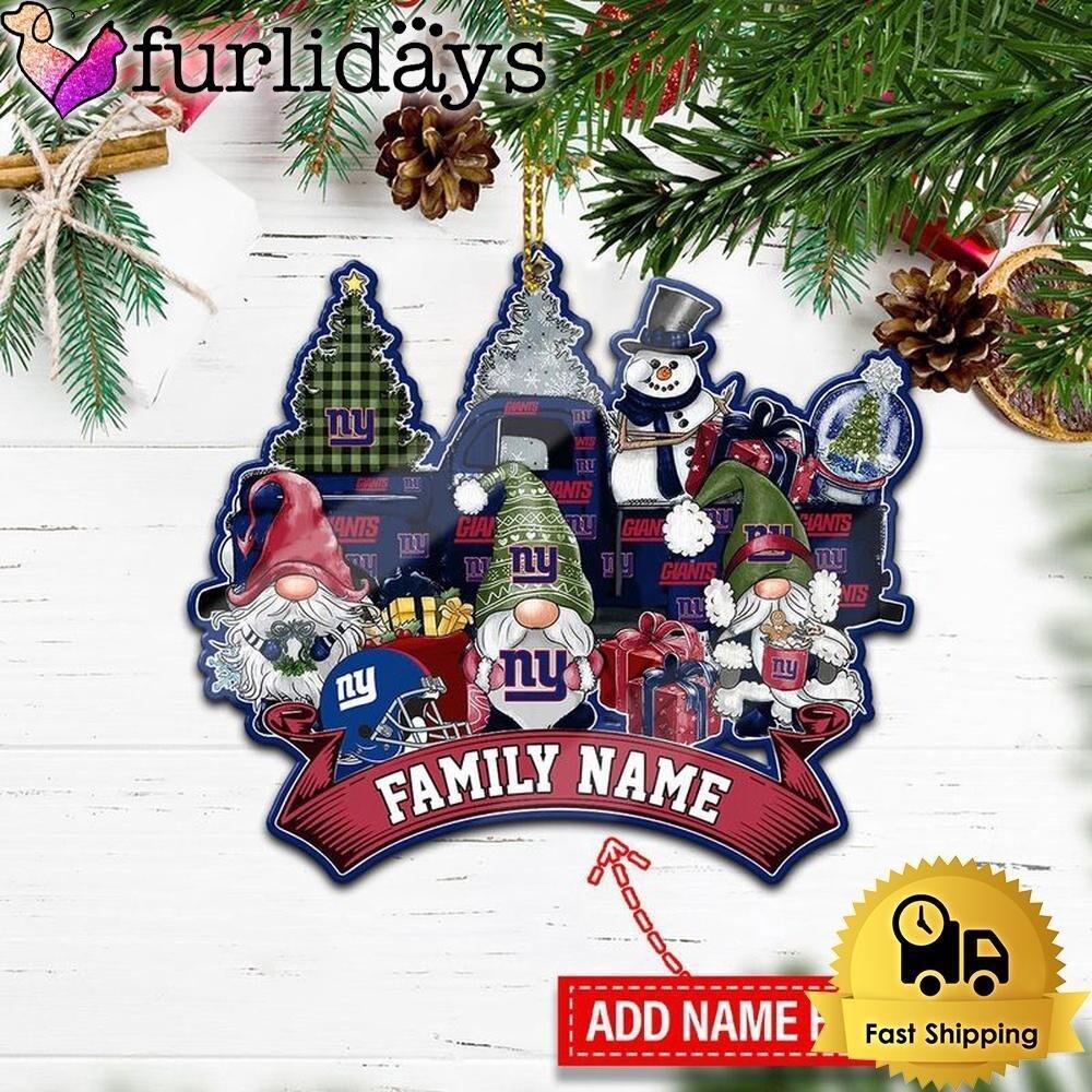 Personalized New York Football Team Giants Christmas Ornament Xmas Holiday Gift