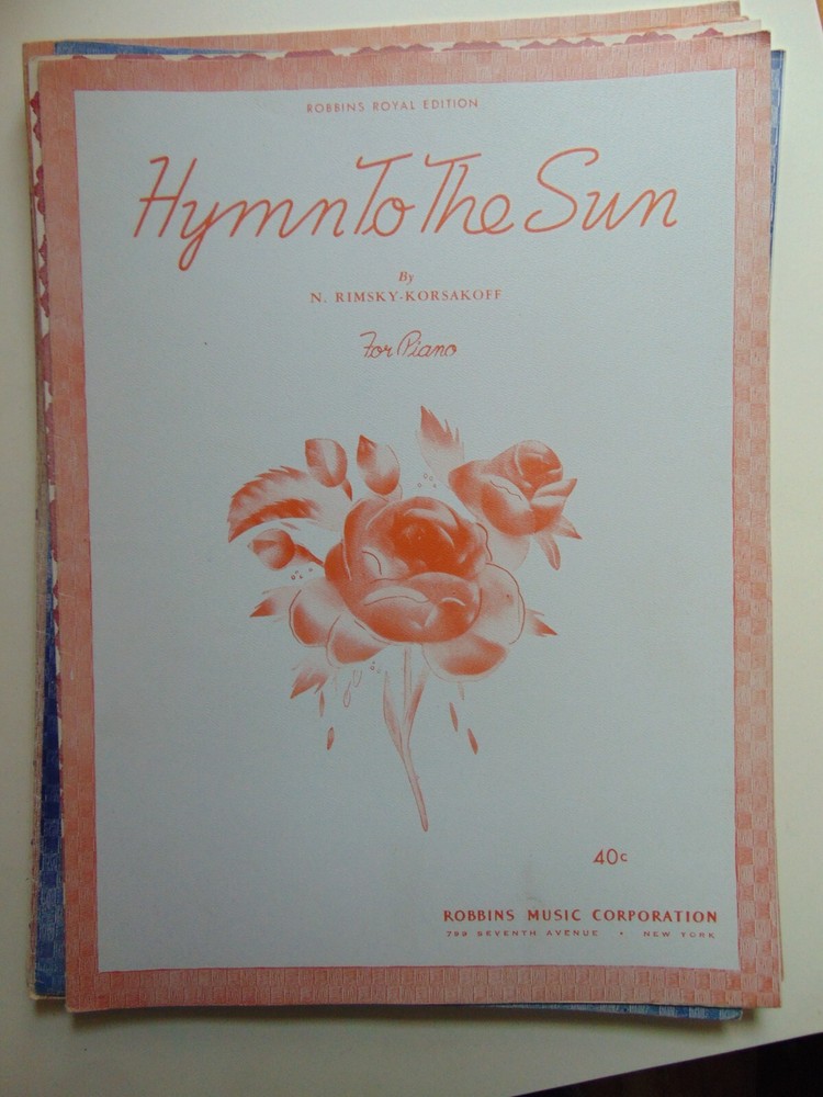 1935 Hymn To The Sun Robbins Royal Edition sheet music