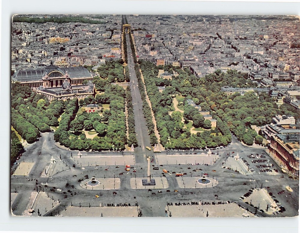 Postcard La Place de la Concorde et l Avenue des Champs Élysées Paris France