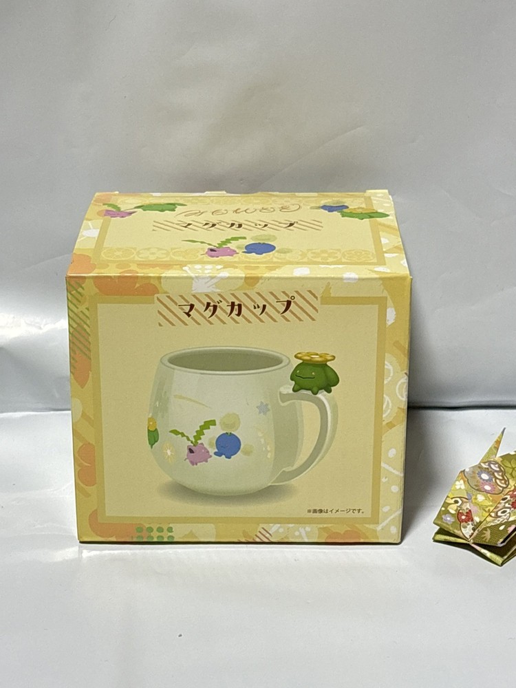 Pokemon Center Wind Blooms Skiploom Mug, 410ml Ceramic, Swaying Flower Design FS