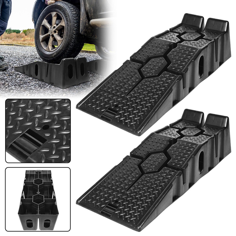 PAIR OF CAR RAMPS HEAVY DUTY 5 TON GVW LOW CLEARANCE VEHICLE CAR VAN RAMPS
