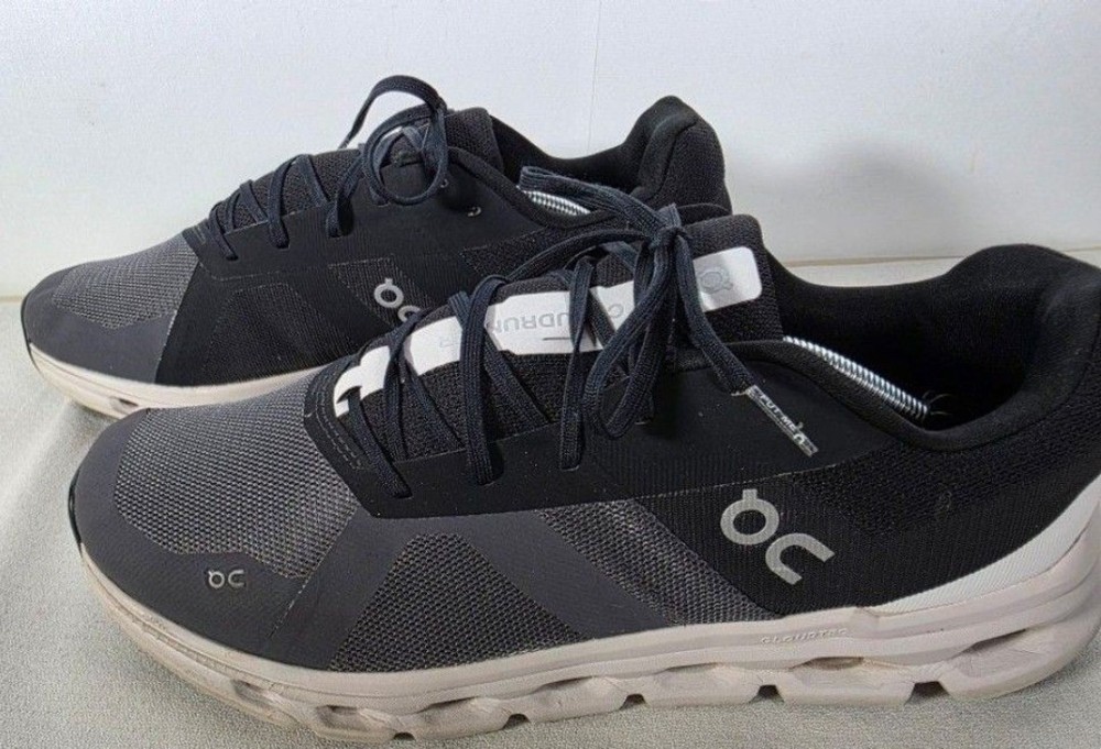 Men's On Cloudrunner Swiss Engineering QC Size Men's 12.  Running Shoes....