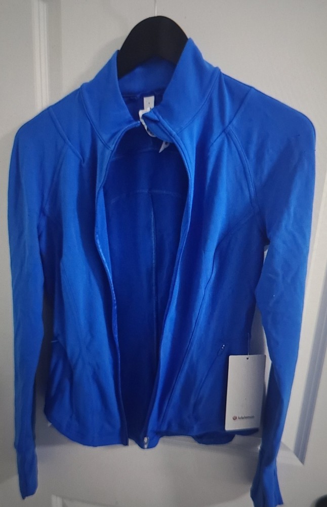 Lululemon Define Jacket Nulu Blue Womens Full Zip Athletic Hoodie With Tags
