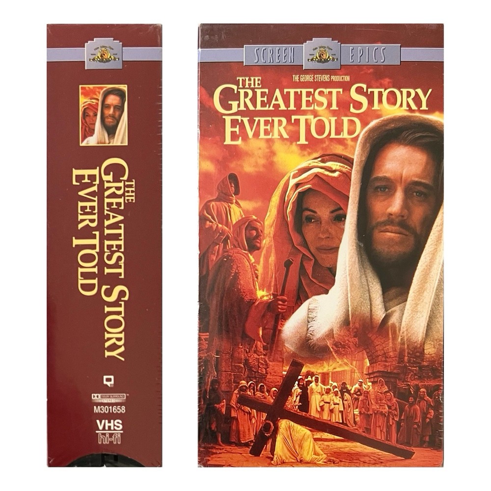The Greatest Story Ever Told (VHS, 1965) - NEW SEALED