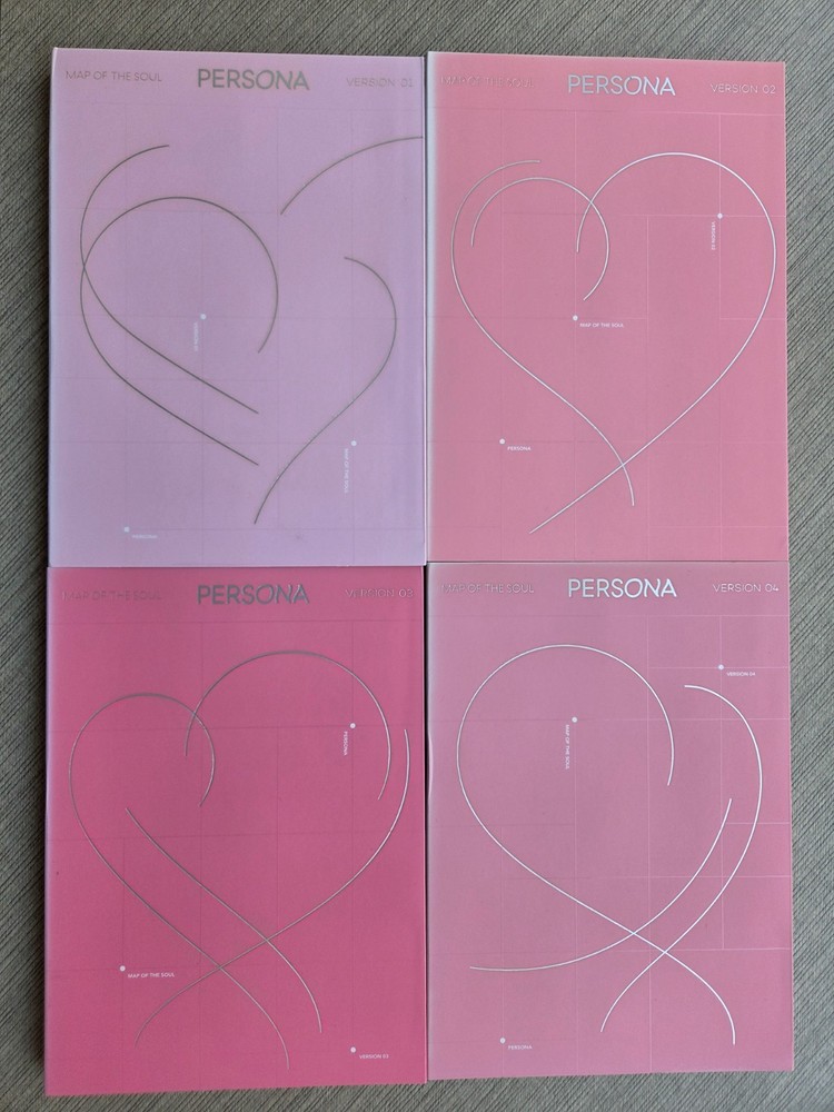 BTS Map of the Soul Persona Full Set Ver 1 2 3 4 (4 Books) No PC / W Photo Film
