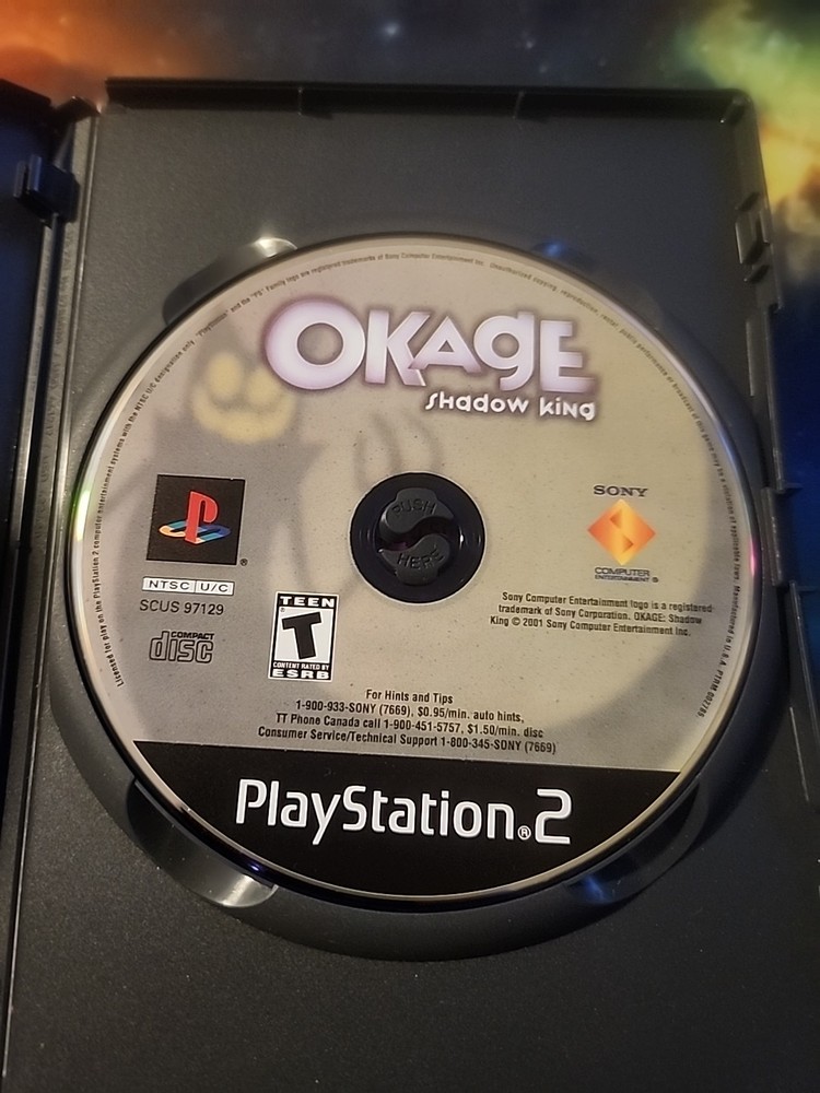 OKAGE Shadow King (Sony PlayStation 2, 2001) PS2 Tested Works Disc Only