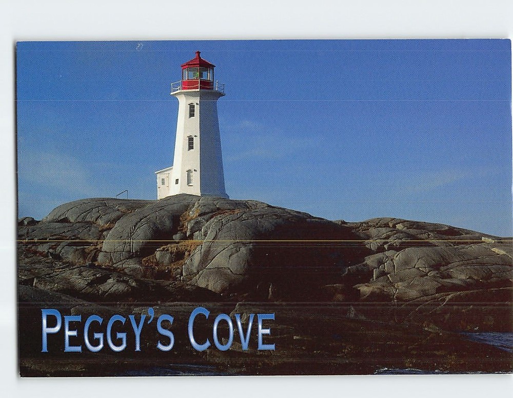Postcard Lighthouse Peggys Cove Canada