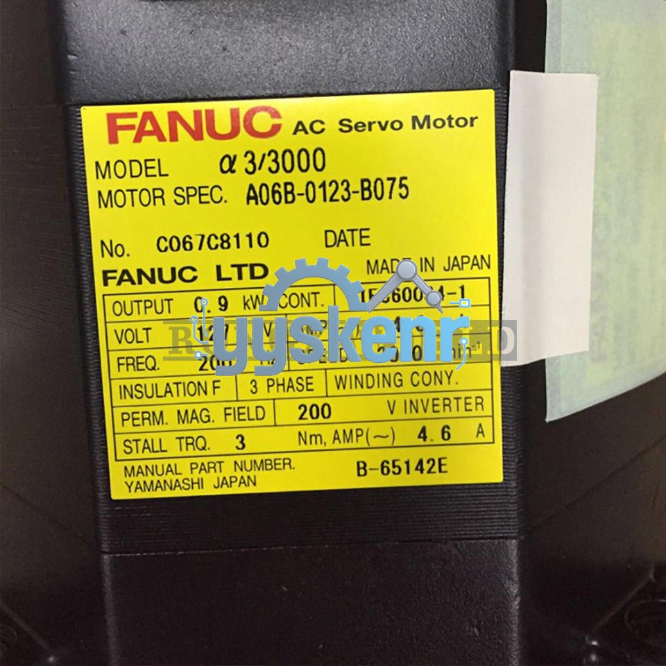1Pc Fanuc Servo Motor A06B-0123-B075 New
