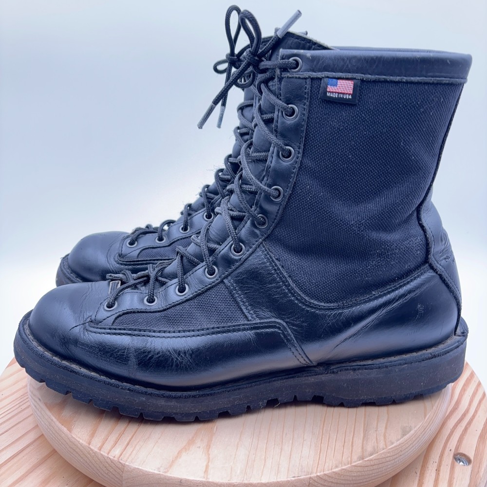 Danner Acadia 8 Inch Mens Tactical Boot Size 13 Wide Black Leather Gore-Tex Waterproof-image