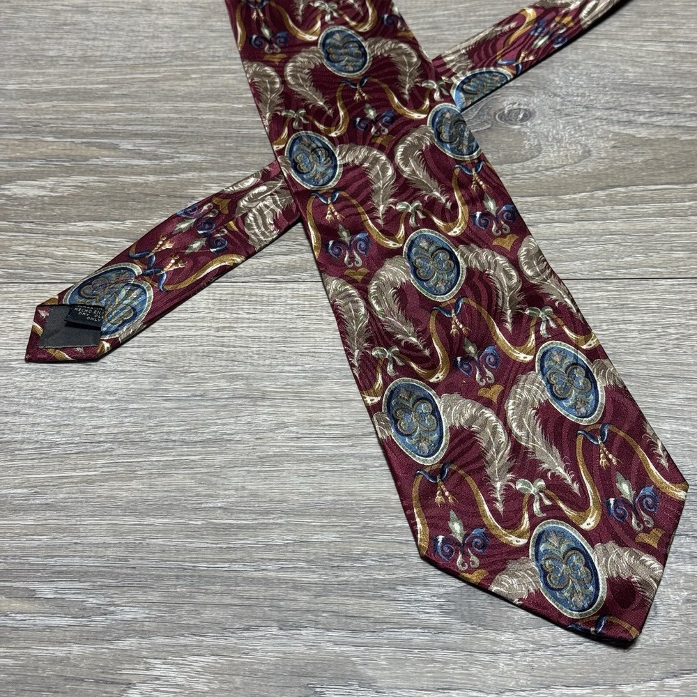 J Riggings Hunting Horn Handmade Luxury 100% Italian Silk Neck Tie for Men 58
