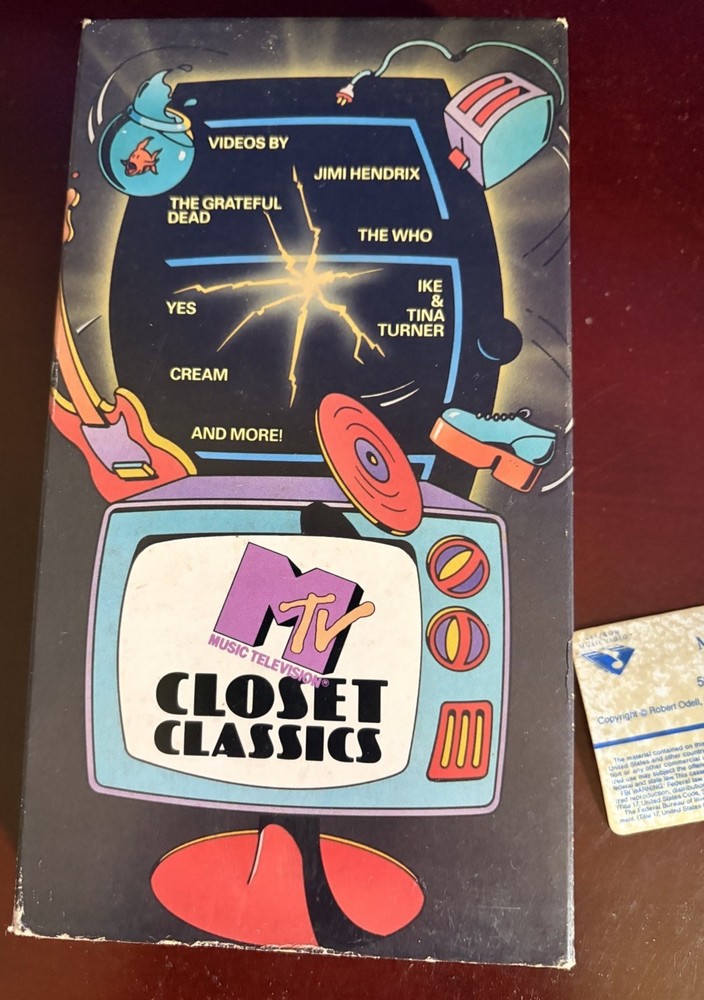 MTV Closet Classics VHS NTSC NR Full Screen Vestron MusicVideo 1986