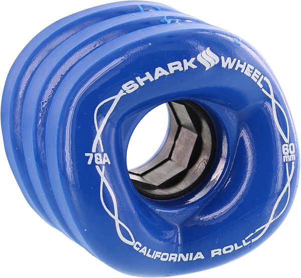 SHARK CALIFORNIA ROLL 60mm 78a IBIZA BLUE WHEELS SET