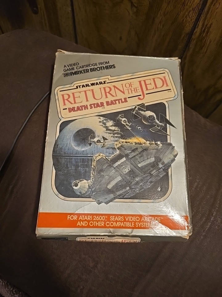 Star Wars Return Of The Jedi Death Star Battle Atari 2600 Box & Game Only
