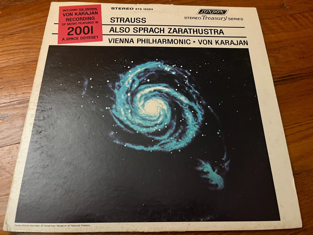 Strauss Also Sprach Zarathustra - Herbert Von Karajan 1968 LP Vinyl EX