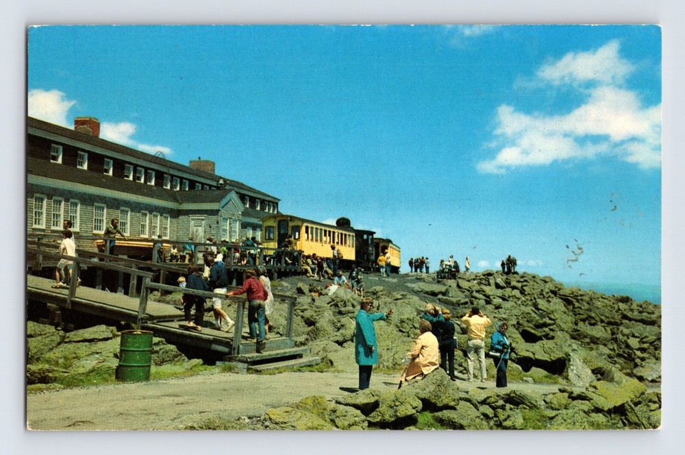 Postcard New Hampshire White Mountains NH Washington Cog Railway Train 1970s