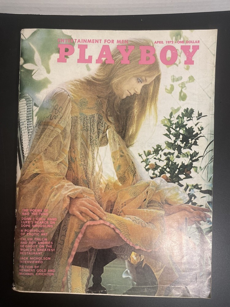 PLAYBOY APRIL 1972, VICKIE PETERS, JACK NICHOLSON, ROD STEWART, VF