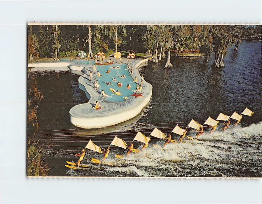 Postcard The Esther Williams Swimming Pool Cypress Gardens Florida USA