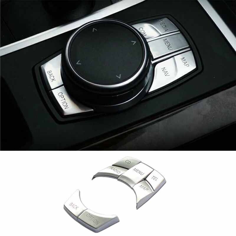 Middle Console Matte Silver Multimedia For BMW 3-Series 2005-2012 Button Switch