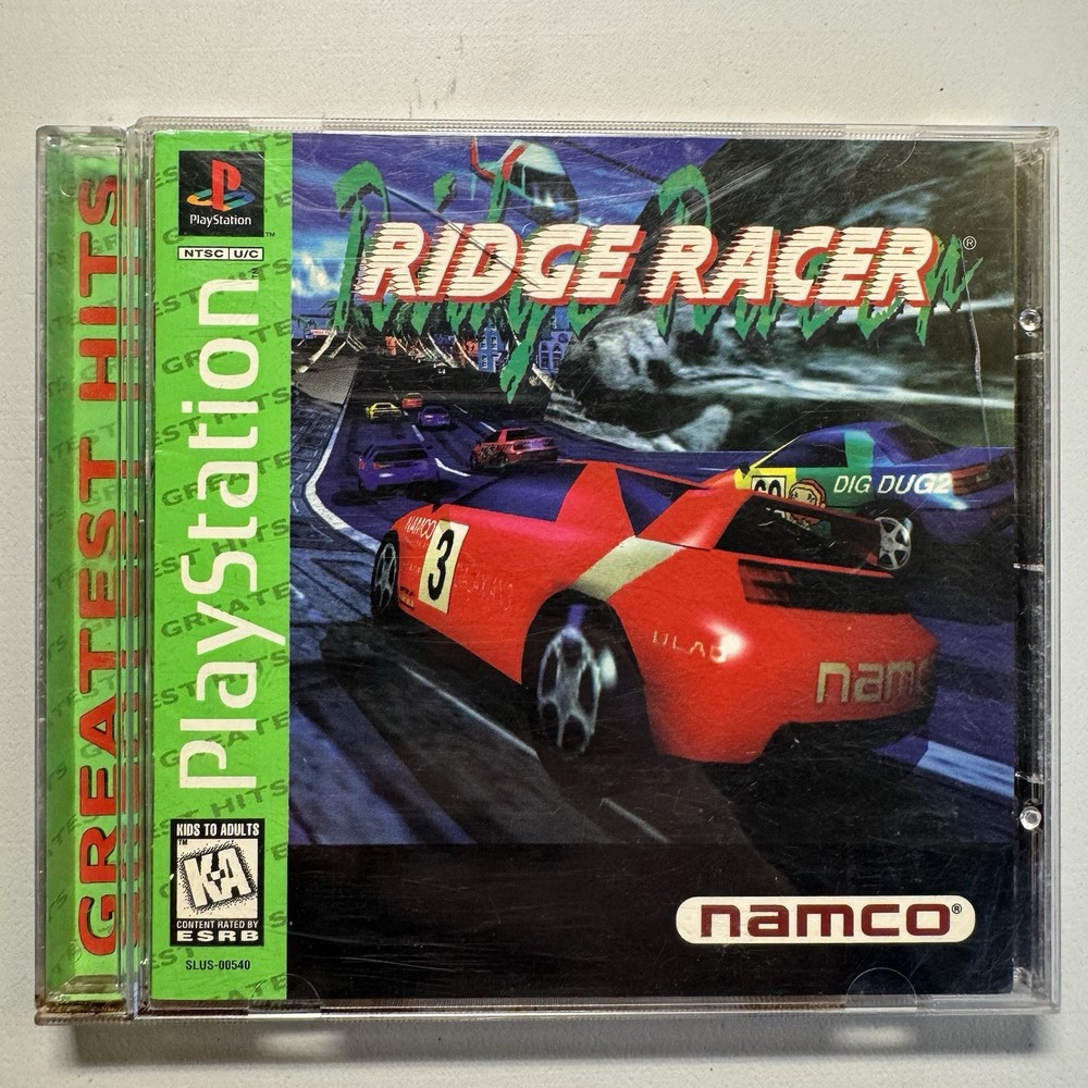 Sony PlayStation PS1 Ridge Racer Greatest Hits Complete CIB Tested Working