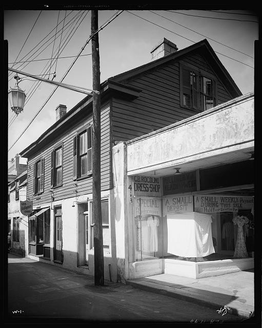 St Augustine Florida Watkins House 1936 1937 St George St storefronts